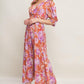 MEADOW SERENADE WOVEN MIDI DRESS