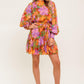 MUTED GARDEN WOVEN MINI DRESS