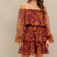 PETAL MIST WOVEN MINI DRESS