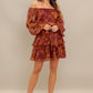 PETAL MIST WOVEN MINI DRESS