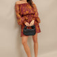 PETAL MIST WOVEN MINI DRESS
