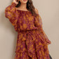 PETAL MIST WOVEN MINI DRESS