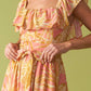 THE ART OF BALANCE WOVEN MIDI DRESS