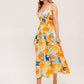 DAWN PETAL KISS WOVEN MIDI DRESS