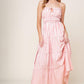 GIA PEONY PINK WOVEN MAXI DRESS