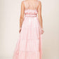 GIA PEONY PINK WOVEN MAXI DRESS