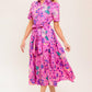 CELESTIAL SKIES WOVEN MIDI DRESS