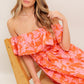 CITRUS GARDEN WOVEN MIDI DRESS