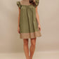FOREST WHISPER WOVEN MINI DRESS