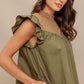 FOREST WHISPER WOVEN MINI DRESS