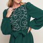 FOREST ALLURE WOVEN MIDI DRESS