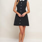 LOVELY MOMENT BLACK WOVEN MINI DRESS