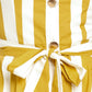 SUNSHINE STRIPE WOVEN MIDI DRESS
