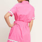 WEEKEND PREPPY LOOK WOVEN MINI DRESS