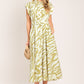 SOFT ZEBRA WOVEN MIDI SHIRT DRESS