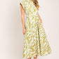 SOFT ZEBRA WOVEN MIDI SHIRT DRESS