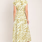 SOFT ZEBRA WOVEN MIDI SHIRT DRESS