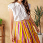 LIGHT UP MY LIFE POPLIN MAXI SKIRT