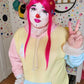 Pastel Colorblock Clown Hoodie - Have a Nice Day Clowncore Unisex Hoodie 2XS-6XL