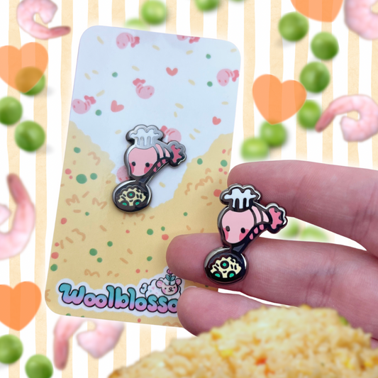 Shrimp Fried Rice ~ Mini Enamel Pin