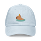 Happy Cappy Cap Cute Capybara Embroidered Pastel baseball hat