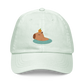 Happy Cappy Cap Cute Capybara Embroidered Pastel baseball hat
