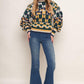 CHEER YOU ON JACQUARD SWEATER TOP