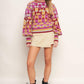 CHEER YOU ON JACQUARD SWEATER TOP