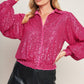 FREEDOM CALLS SEQUIN TOP