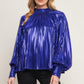 PRETTY COMPANION WOVEN FOILED TOP