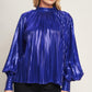 PRETTY COMPANION WOVEN FOILED TOP