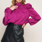 STOLEN GLANCES SATIN TOP