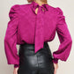 STOLEN GLANCES SATIN TOP