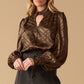 THE ART OF BALANCE WOVEN SATIN TOP