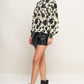 FREEDOM FLORAL STATEMENT WOVEN TOP