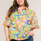 READY TO GET AWAY WOVEN TOP