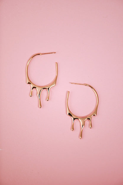 Honey Drip Hoops (Gold + Silver)