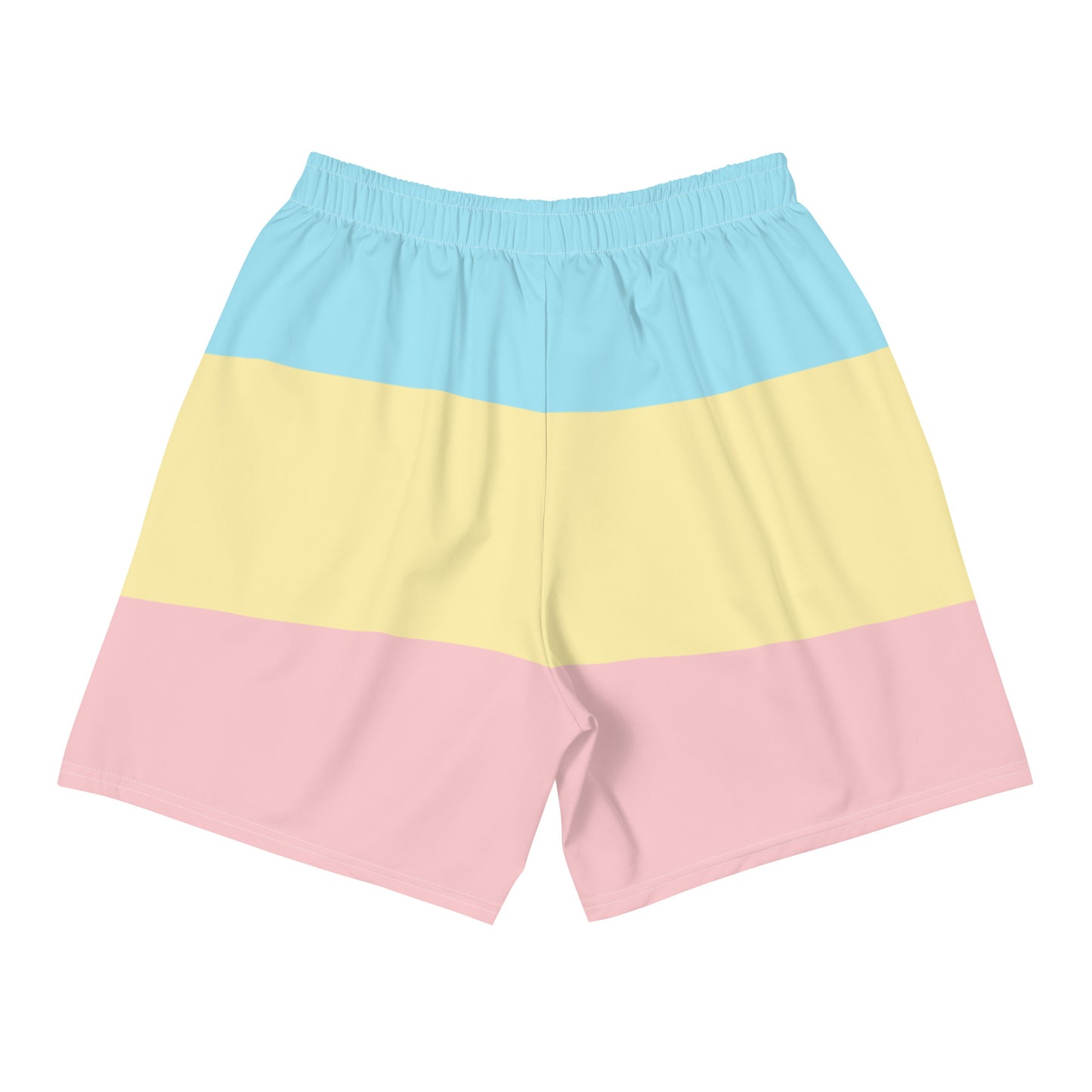 Pastel Stripe Clowncore Have a Nice Day Men's Sized Recycled Athletic Shorts 2XS - 6XL