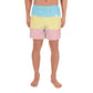 Pastel Stripe Clowncore Tenha um Bom Dia Shorts Atlético Masculino Reciclado Tamanho 2XS - 6XL