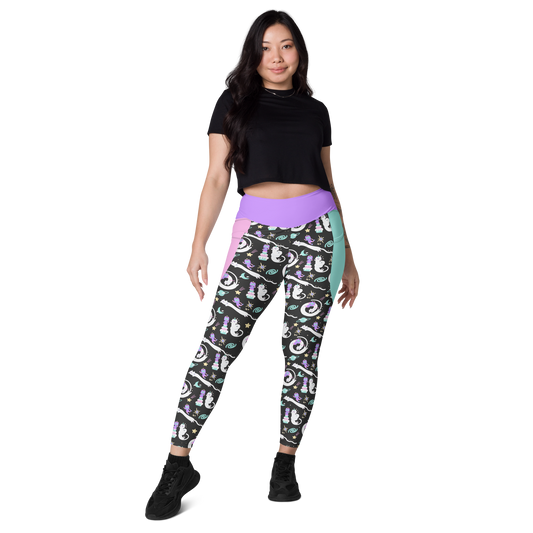 Kawaii Cat Patterned Leggings with pockets Frillability Collection 2XS-6XL