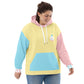 Pastel Colorblock Clown Hoodie - Have a Nice Day Clowncore Unisex Hoodie 2XS-6XL