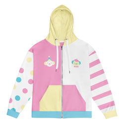Pastel Clown vs Mime Candy Colors Unisex zip hoodie