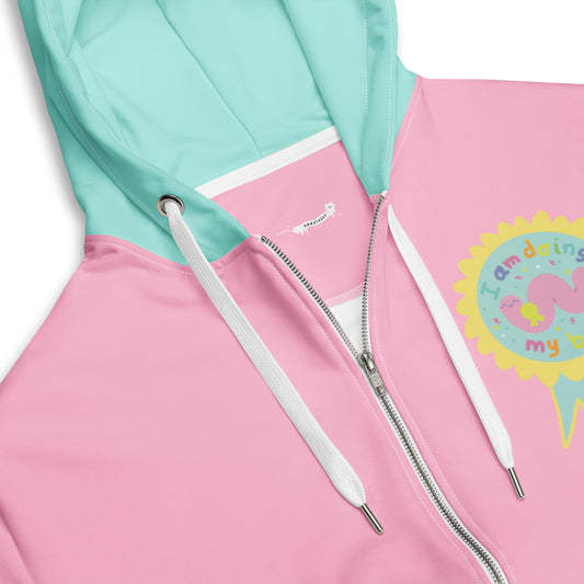 Doing My Best Cute Pastel Unisex zip hoodie 2XS - 6XL