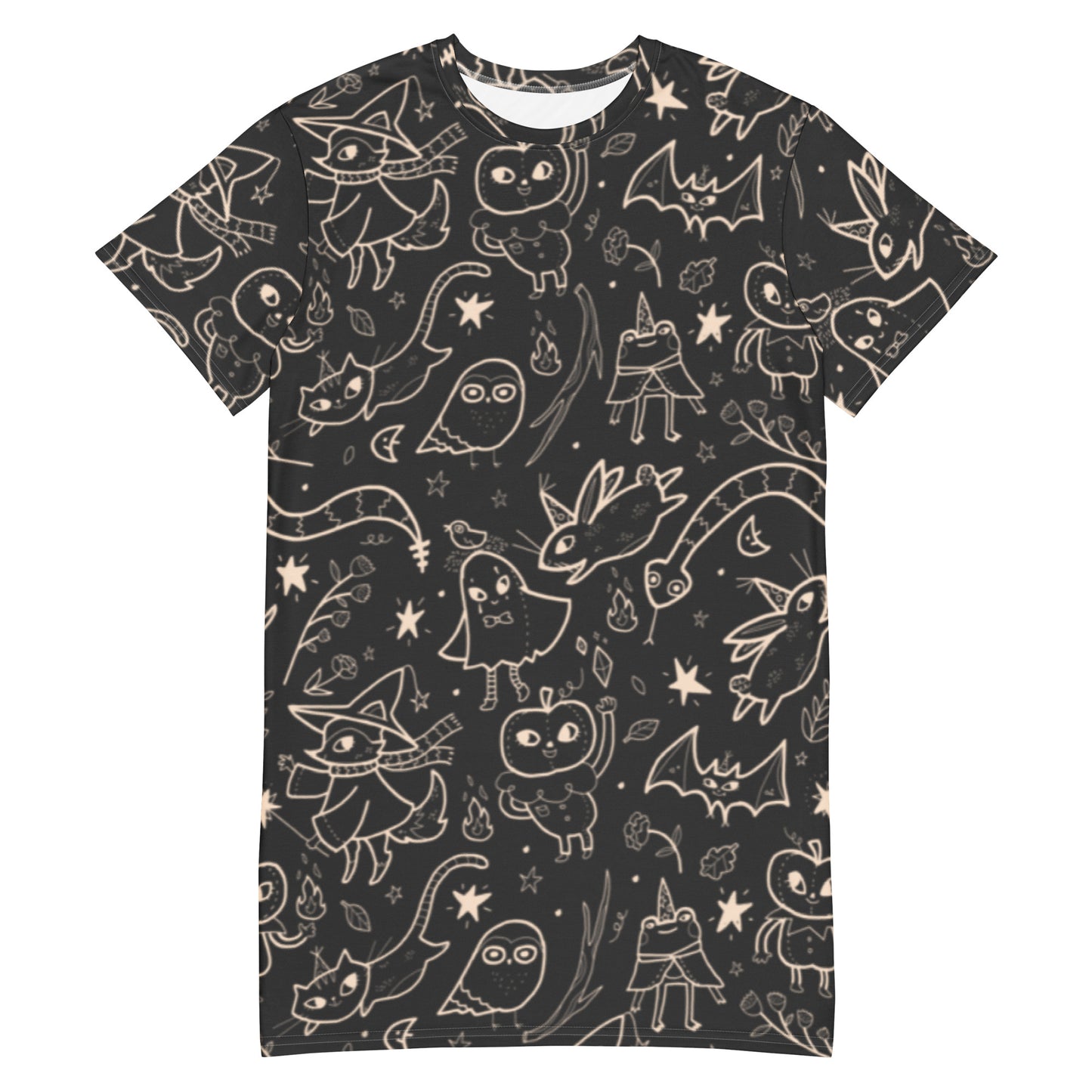 Vestido camiseta Floresta Mágica Proibida 2XS - 6XL