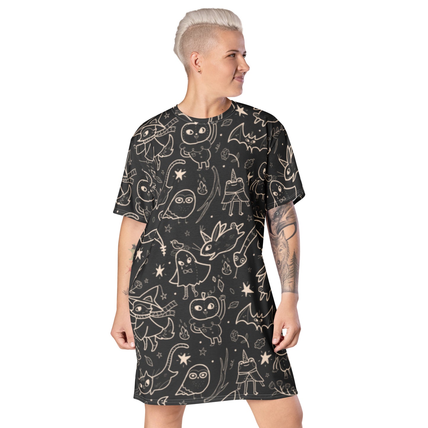 Vestido camiseta Floresta Mágica Proibida 2XS - 6XL