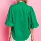 BACK TO BUSINESS WOVEN TOP