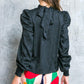 STOLEN GLANCES SATIN TOP