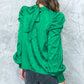 STOLEN GLANCES SATIN TOP