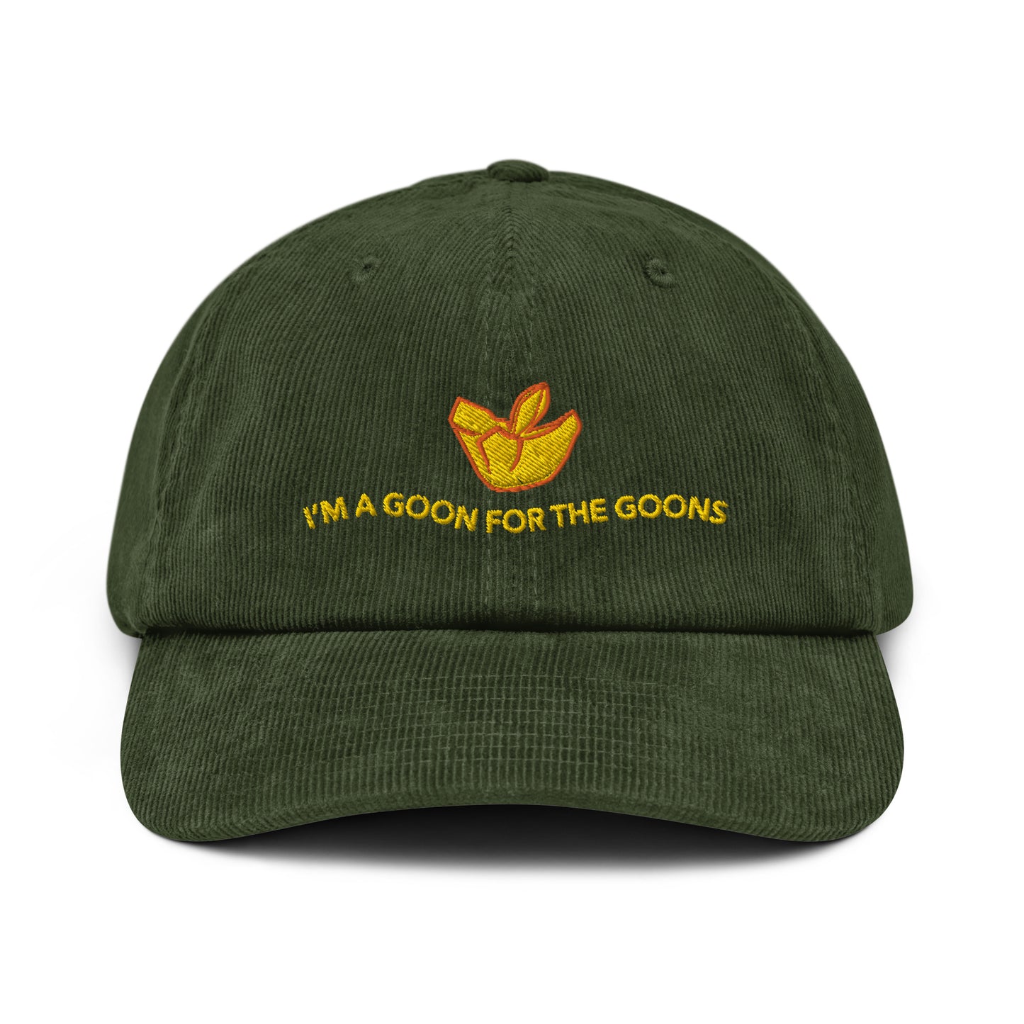 I’m a Goon for the Goons Crab Rangoon Meme Gift Corduroy hat