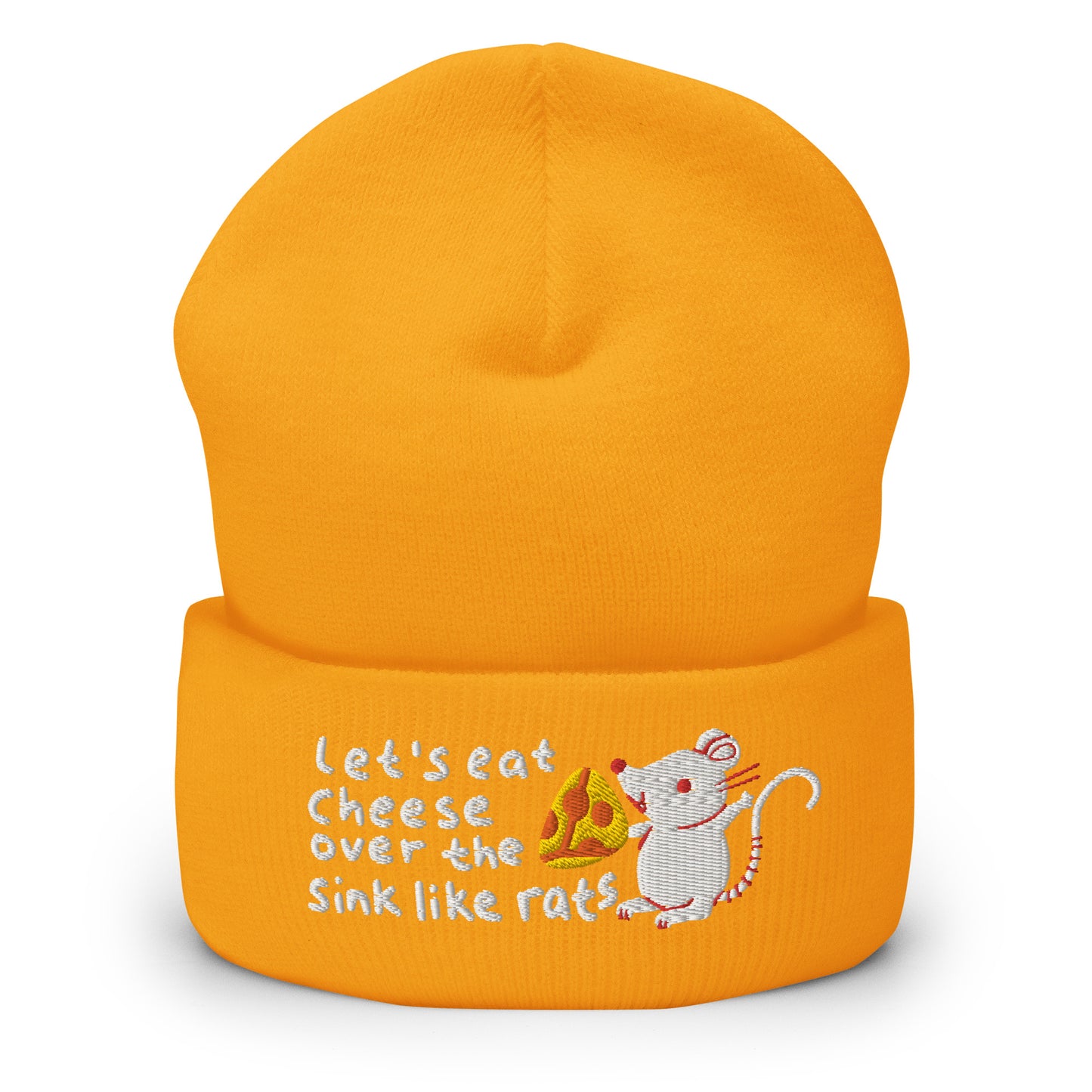 Vamos comer queijo na pia como gorro com punho de rato